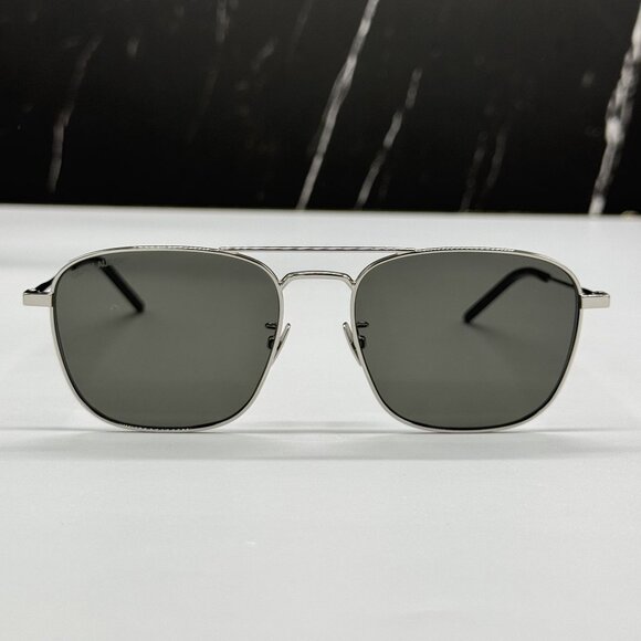 NEW SAINT LAURENT SUNGLASSES SILVER UNISEX EYEWEAR SAINT LAURENT SL309 001 main image 6